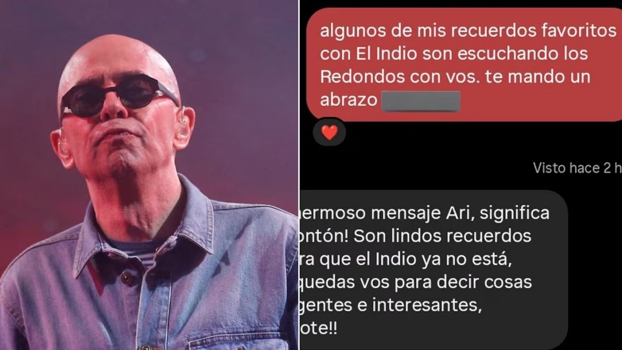  La muerte del Indio Solari unió a dos ex y emocionó a las redes