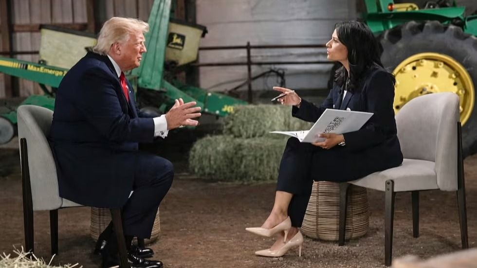 Trump abandonó una entrevista tras ser cuestionado sobre sus acusaciones de fraude electoral