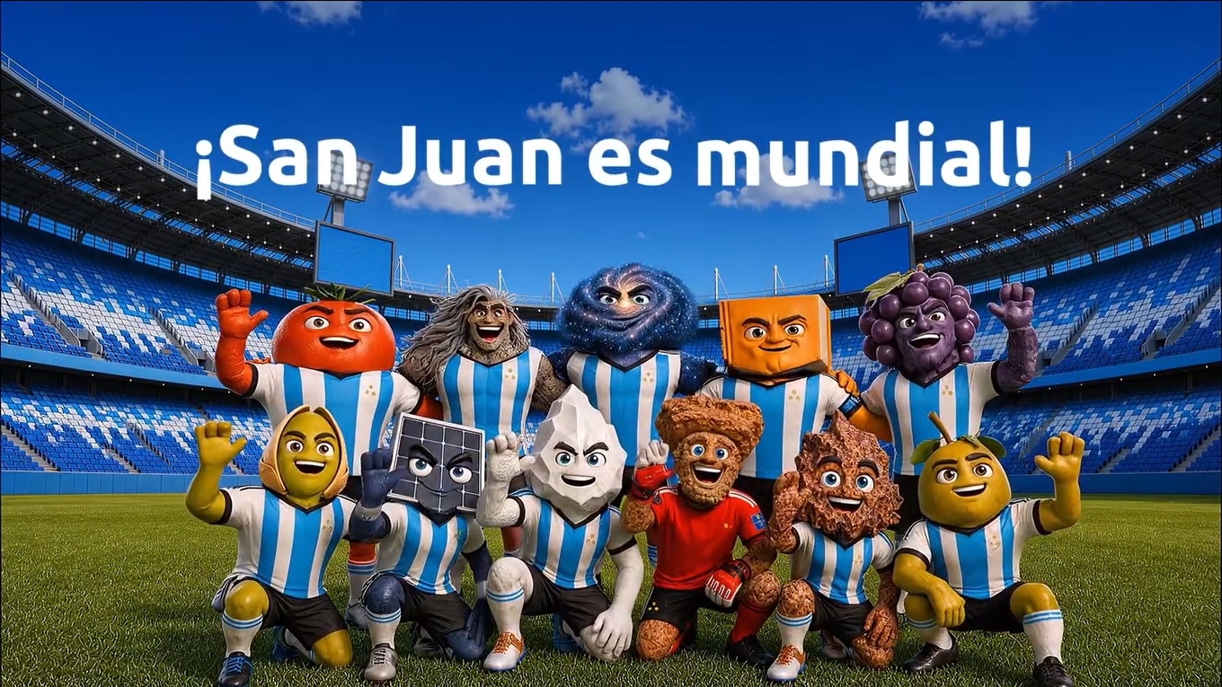 Orrego mostró el “11 titular” que representa las fortalezas de San Juan