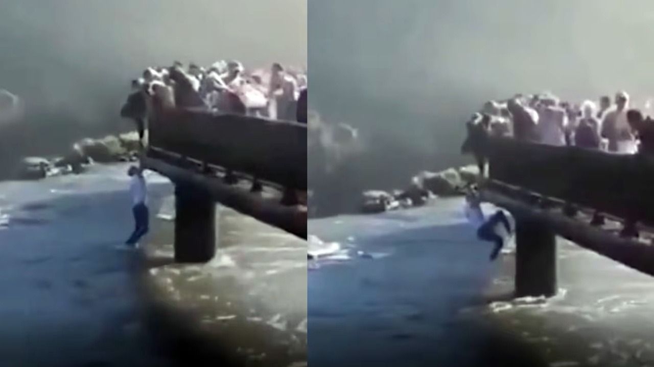 Aparece otro video del turista que se tiró a las cataratas del Iguazú para recuperar el celular