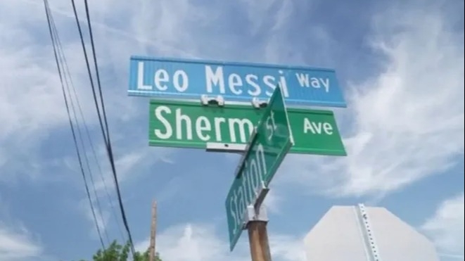 Una argentina logró que una calle de EEUU se llame Leo Messi