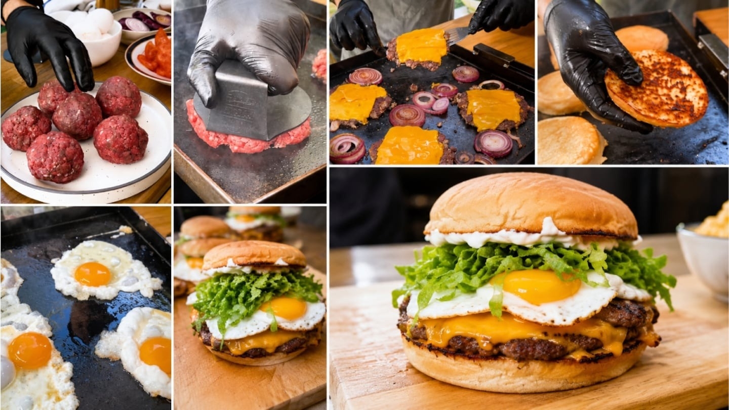 Paso a paso para hacer hamburguesas smash de bife de chorizo