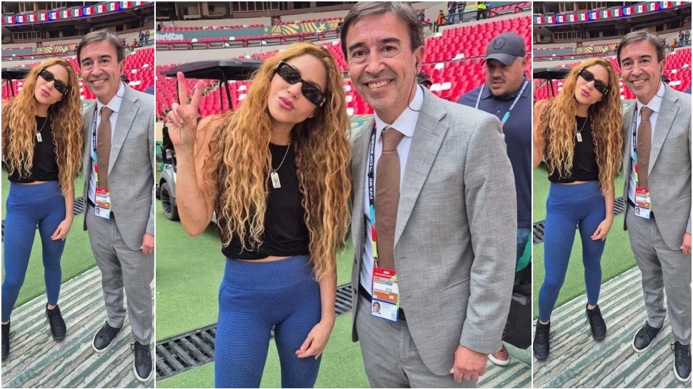 Benedetto vio a Shakira, frenó la transmisión y fue por una foto