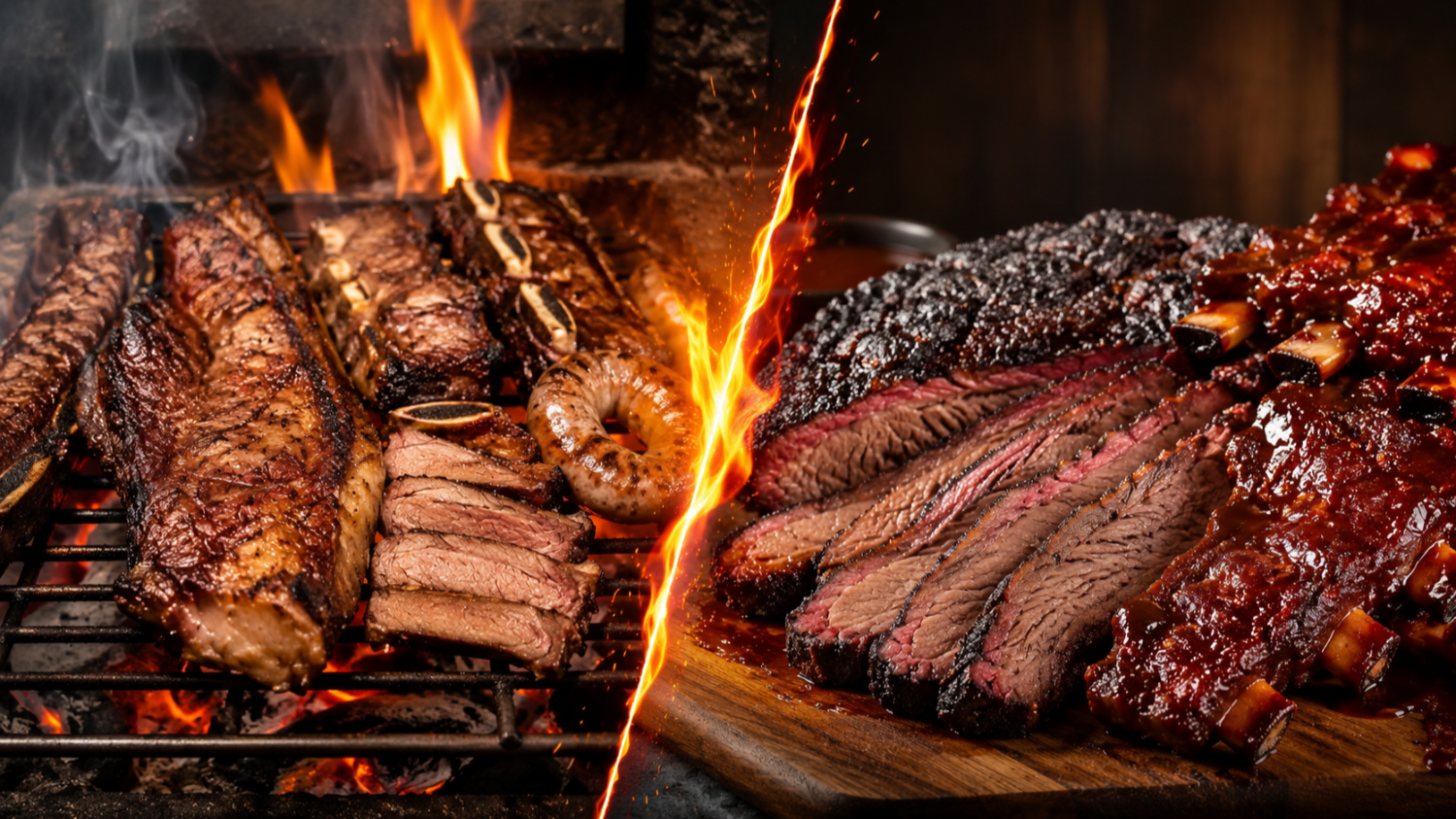 Asado argentino o barbacoa, el gran duelo gastronómico en el Mundial