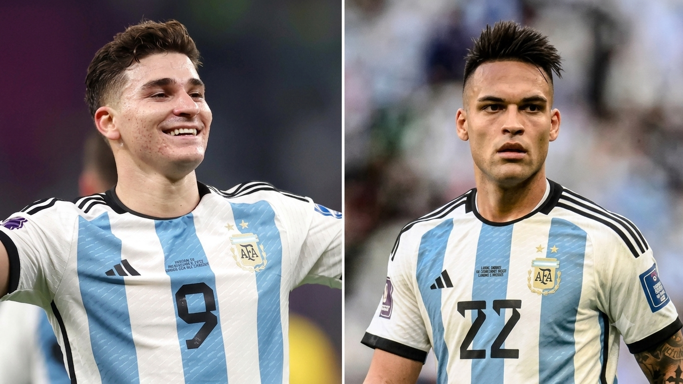 Julián Álvarez o Lautaro Martínez: la pelea por el 9 de la Selección Argentina