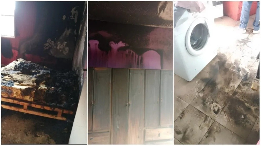 Se peleó con su pareja, prendió fuego la casa por enojo y perdió todo