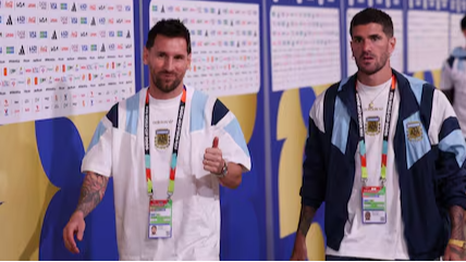 Argentina llegó al estadio y ya palpita su debut en el Mundial