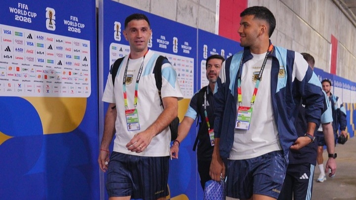 Argentina llegó al estadio y ya palpita su debut en el Mundial