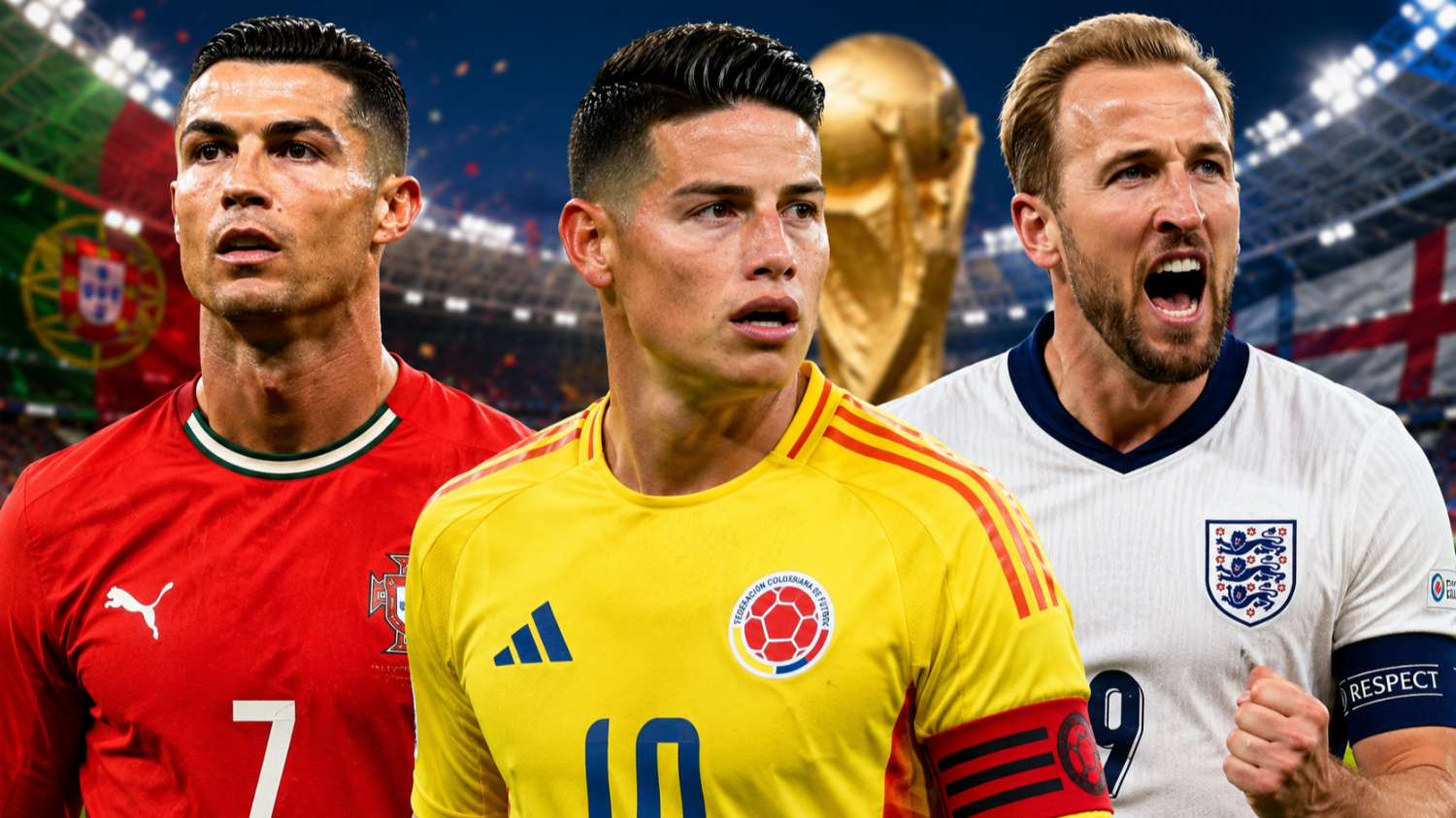 Portugal, Inglaterra, Colombia y la agenda mundialista de este miércoles