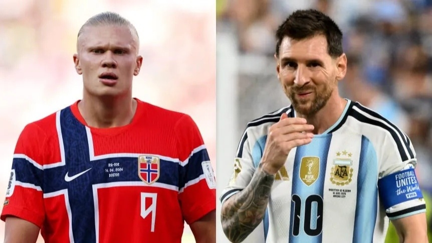 El mensaje de Erling Haaland tras el triplete de Lionel Messi en el Mundial