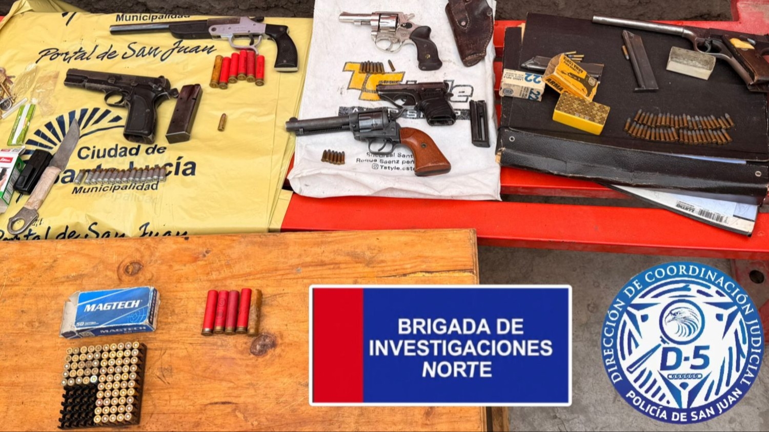Tras un robo descubrieron un arsenal y gran cantidad de objetos robados