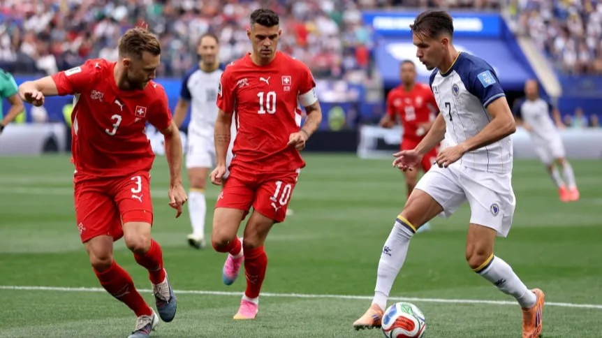 Suiza goleó 4-1 a Bosnia y manda en el Grupo B del Mundial 