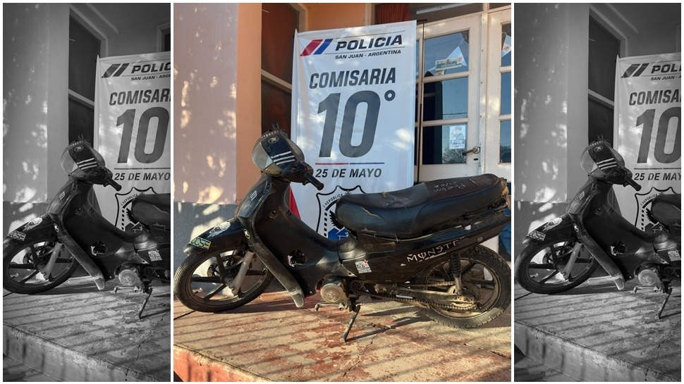Investigan el hallazgo de una moto abandonada en plena calle