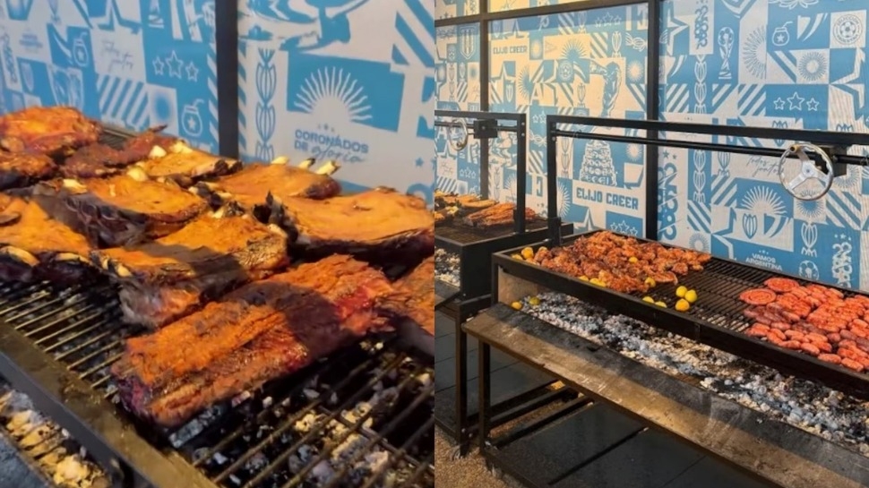 Dibu Martínez mostró el asado de la Selección Argentina: “Todo light”