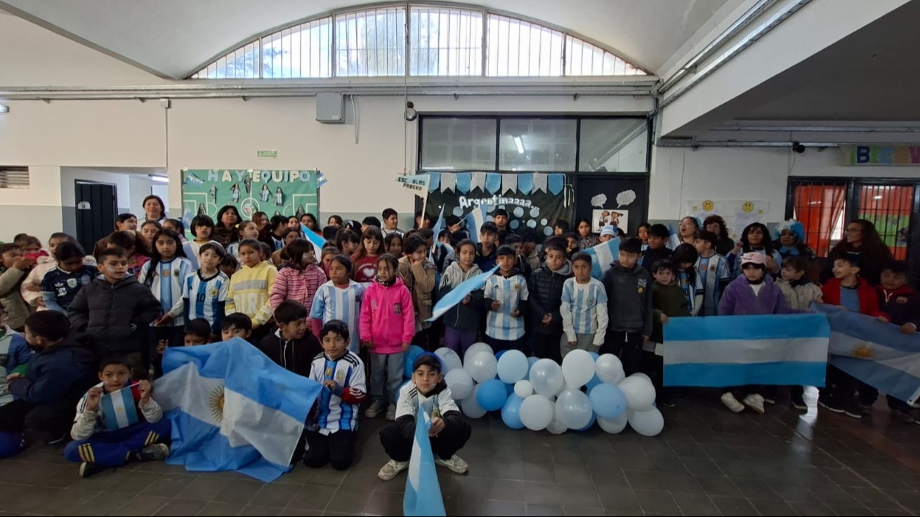 Una escuela sanjuanina homenajeó a Messi por sus 39 años de vida