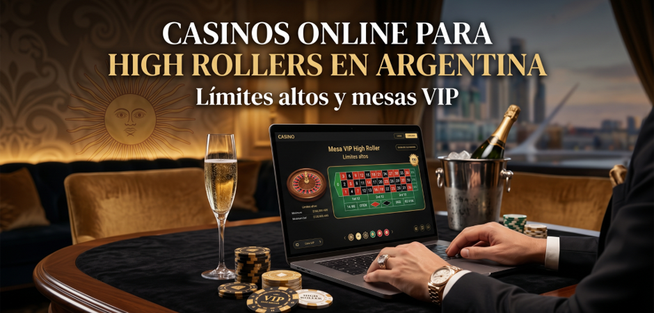 Casinos online para High Rollers en Argentina: Límites altos y mesas VIP