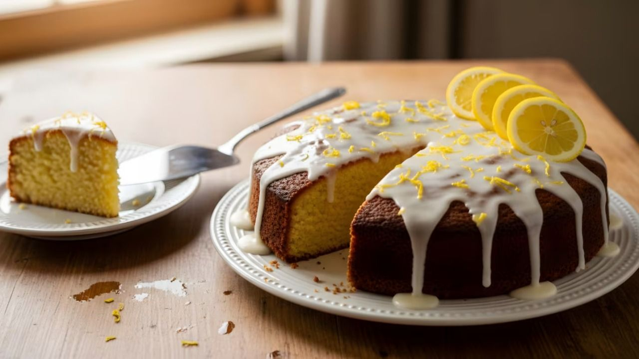 Cómo hacer bizcochuelo de limón sin harina ni azúcar en 4 ingredientes