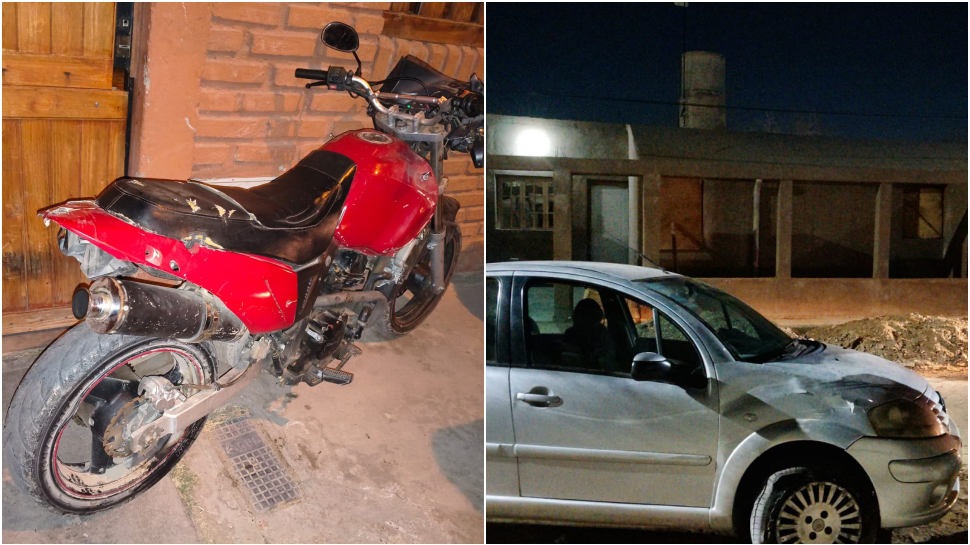 Recuperaron un auto y una moto robados horas antes en San Juan