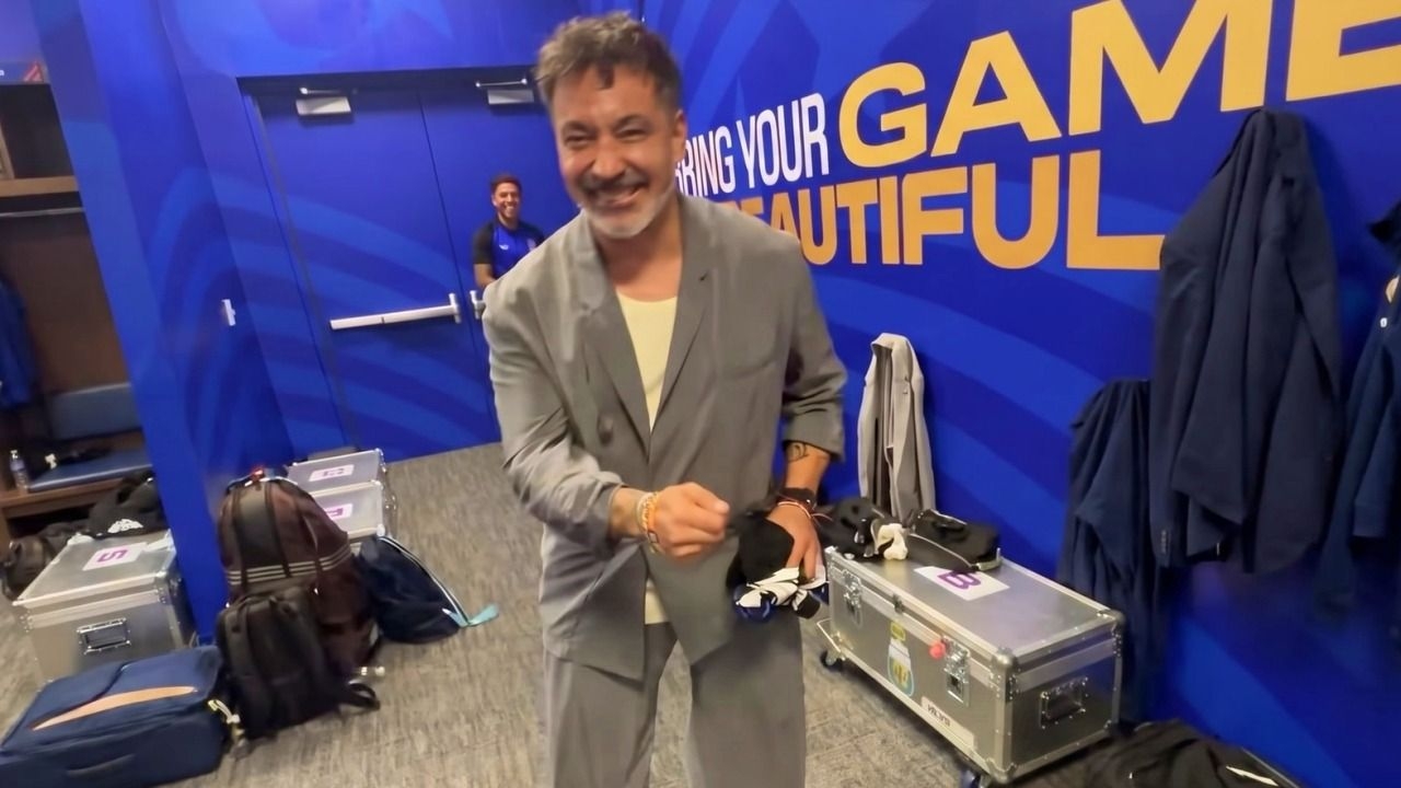 El “Pocho” Ezequiel Lavezzi sorprendió con un baile en los festejos de la Selección