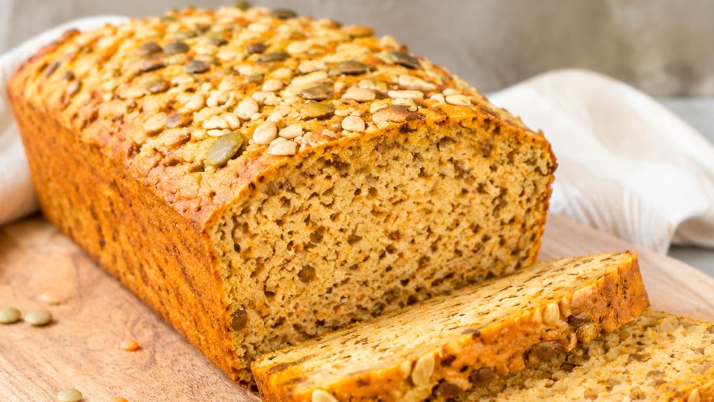 Cómo hacer pan de lentejas sin amasar y sin harina