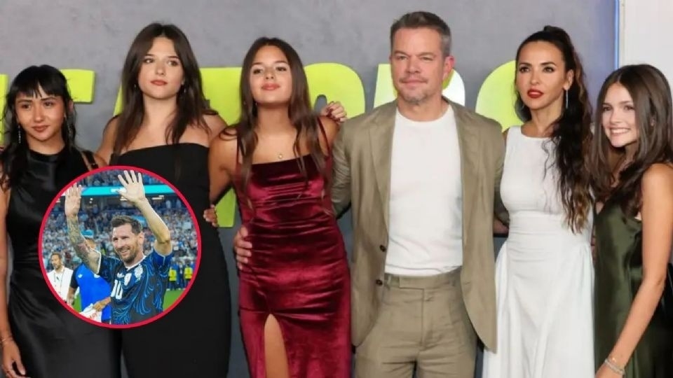 Matt Damon y los celos por Messi: "En casa es más importante que yo"