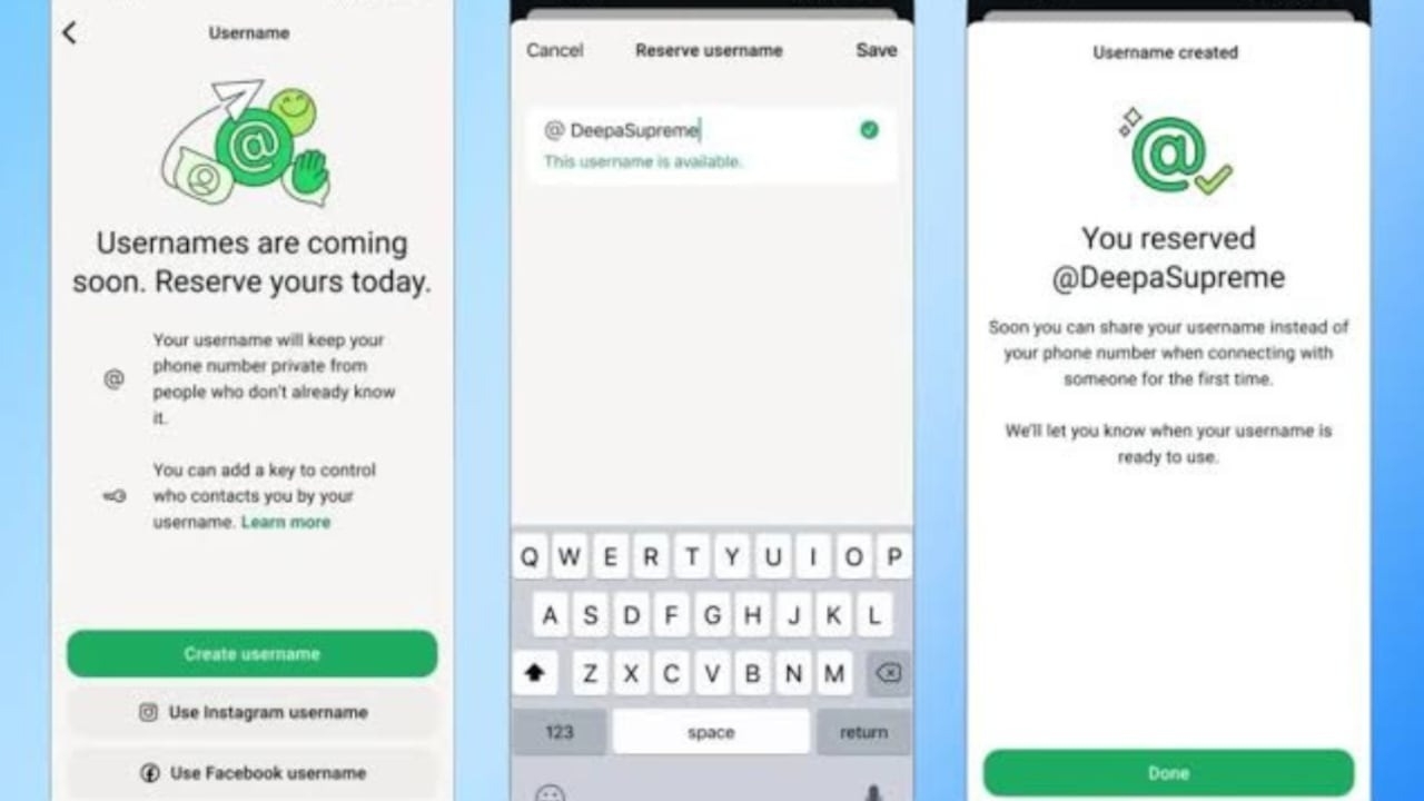 Ahora podés pasar tu usuario y no tu número para agendar en WhatsApp