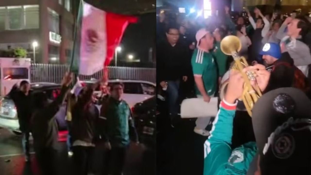 Hinchas de México no dejaron dormir a Ecuador antes del partido del Mundial