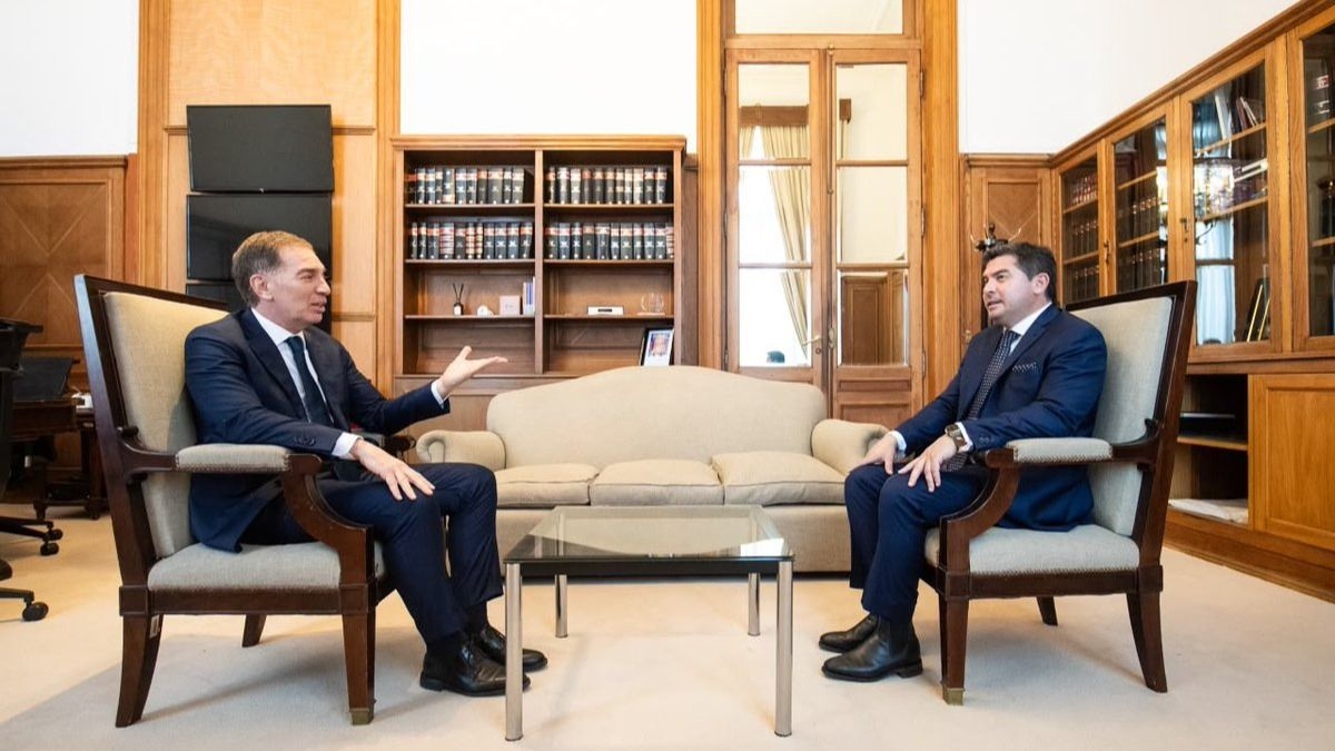 Orrego se reunió con el flamante jefe de Gabinete, Diego Santilli