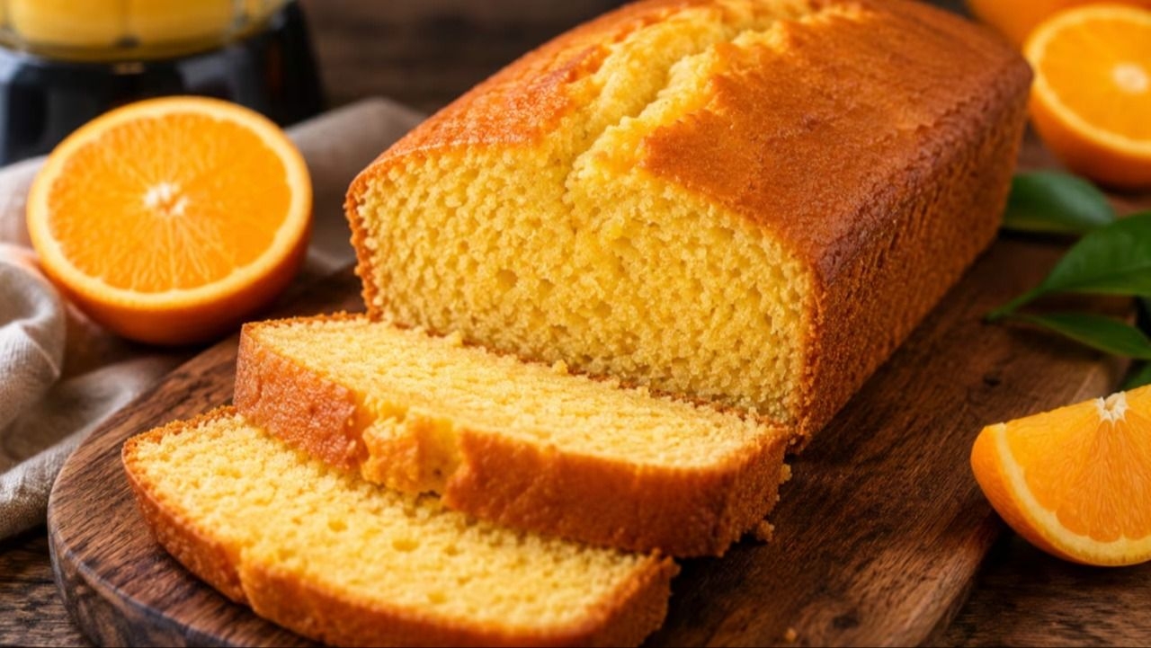 Budín de naranja saludable, una receta fácil que se hace en licuadora