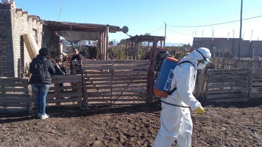 9 de Julio: en Alto de Sierra hubo desinfección para prevenir el chagas