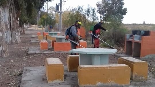 9 de julio: limpieza integral en diferentes zonas del departamento