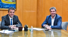 Massa y Uñac, juntos: el tema central fue la continuidad de El Tambolar