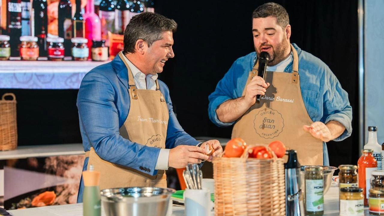 Orrego y Barassi cocinaron juntos en Caminos y Sabores 2025