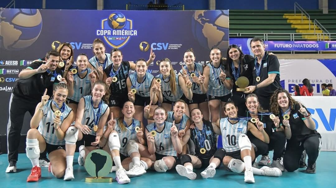 Argentina venció a Brasil y ganó la Copa América de vóley femenino