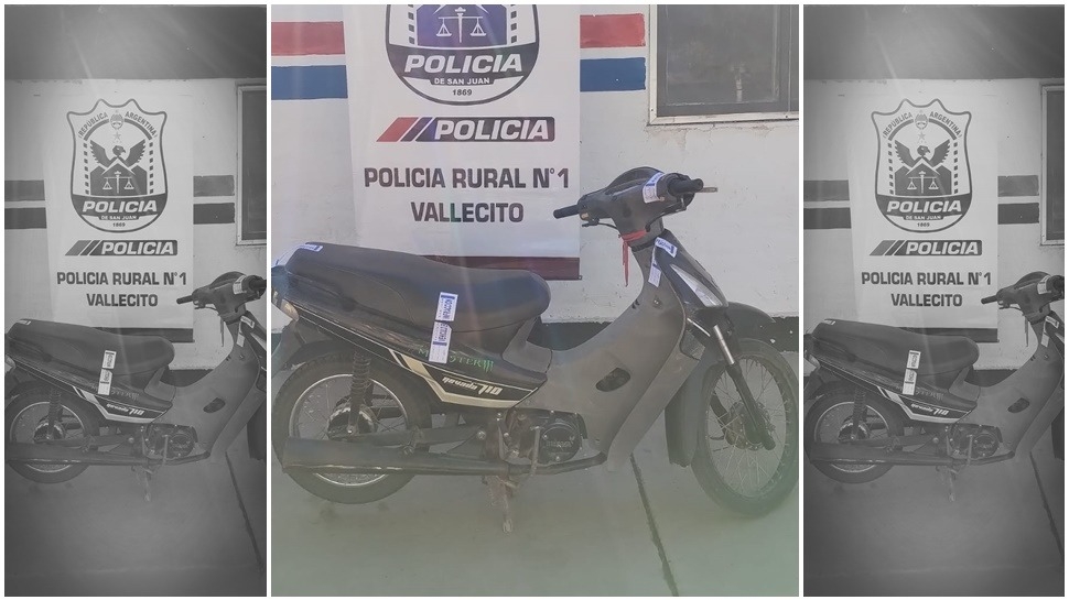 Circulaban sin casco en una moto robada y la Policía de San Juan los detuvo  