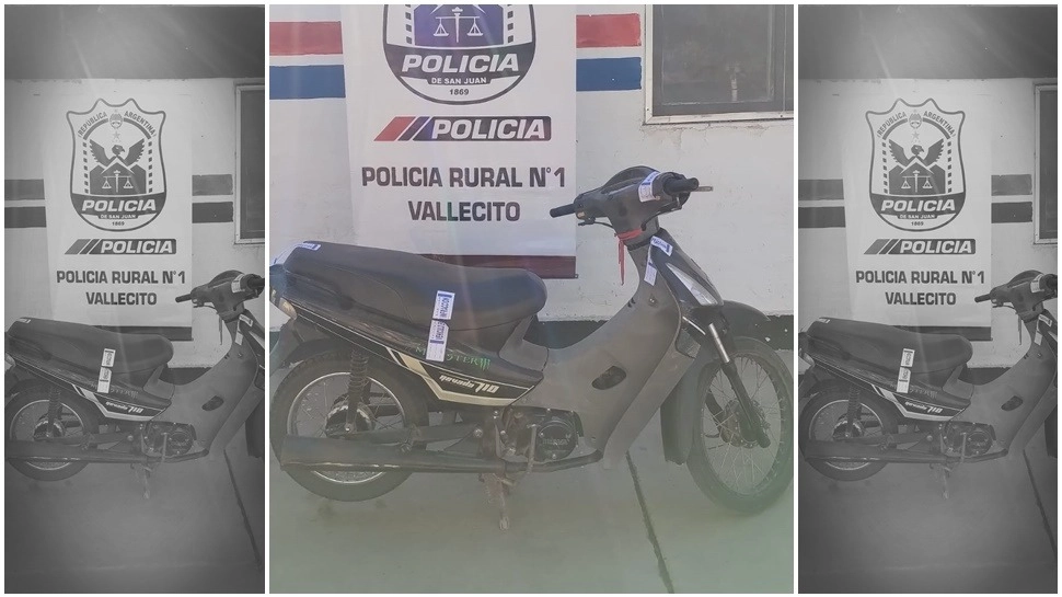 Circulaban sin casco en una moto robada y la Policía de San Juan los detuvo  