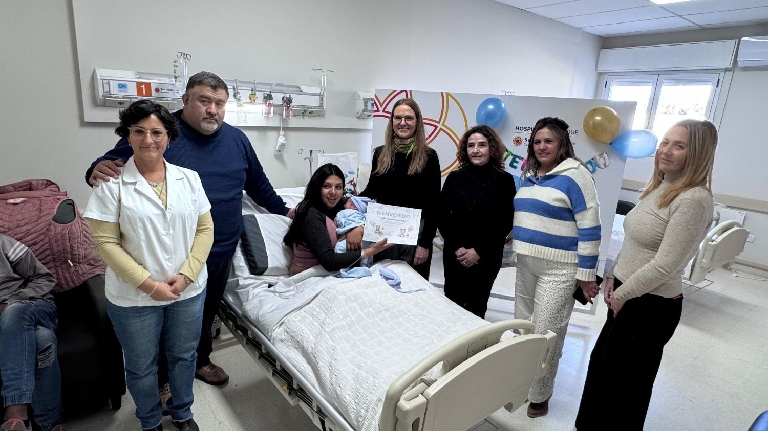 Nació el bebé número 100 en la Nueva Maternidad del Hospital San Roque de Jáchal