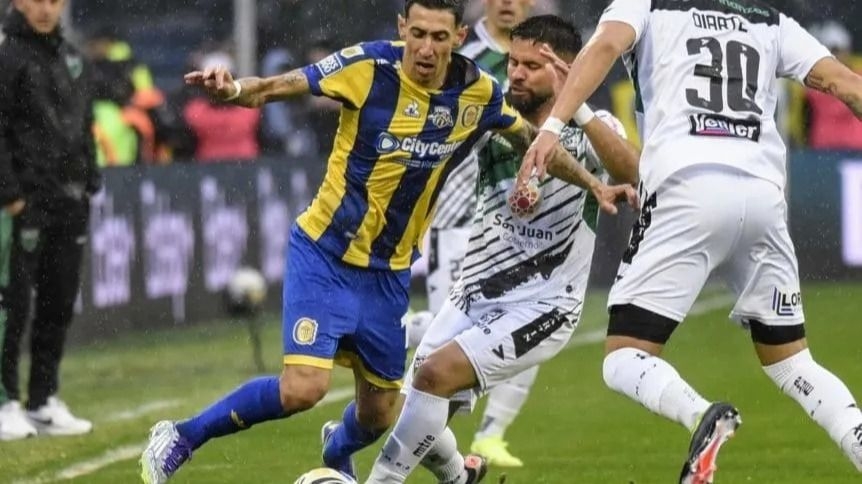 San Martín empató 0-0 con Central, en Rosario ante Di María.