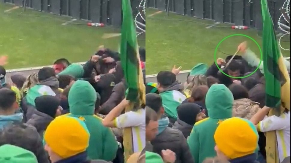 Aldosivi-Newell’s: pelea a cuchillazos en plena tribuna y heridos