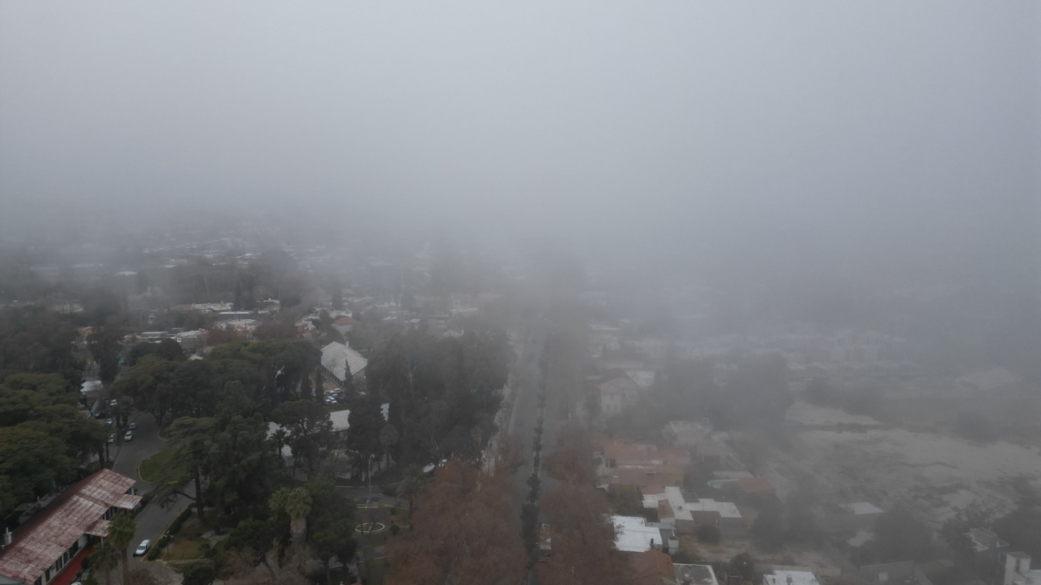 San Juan fue sorprendido con una intensa niebla durante la mañana