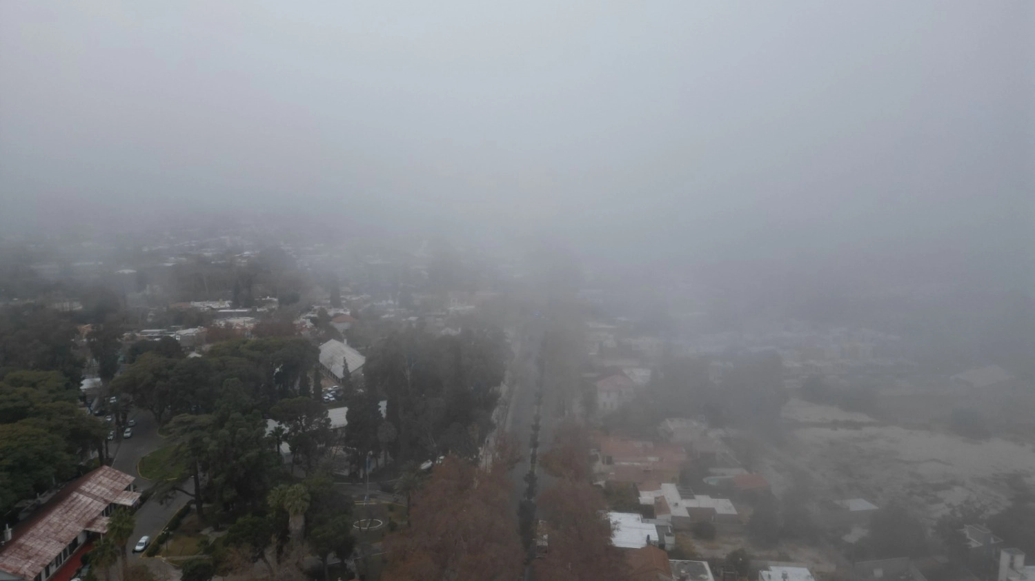San Juan fue sorprendido con una intensa niebla durante la mañana