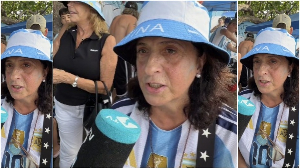 Sin entrada y con sacrificio, una jubilada gastó sus ahorros para viajar al Mundial