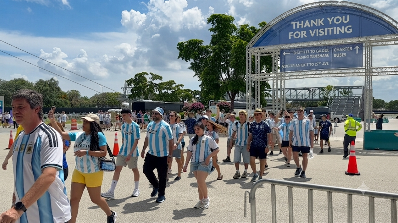 Comenzó el ingreso de los hinchas al Hard Rock para ver a Argentina