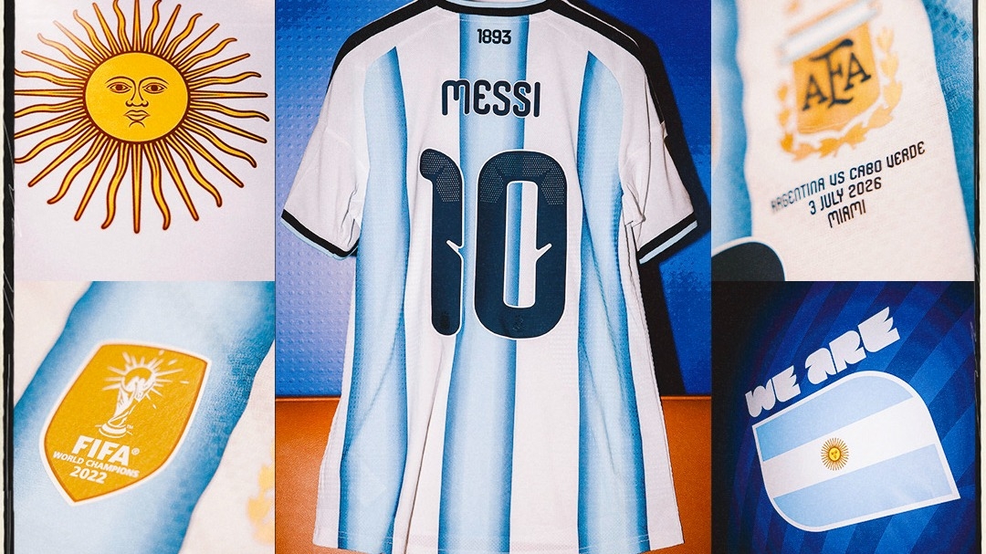 Confirmaron la camiseta que usará la Selección Argentina ante Cabo Verde