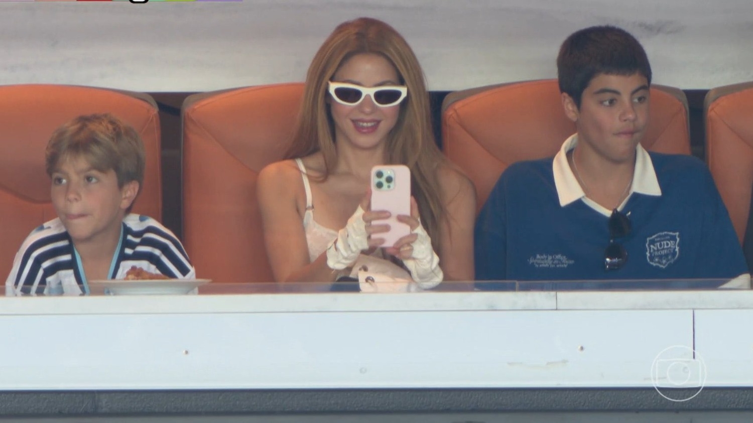 Shakira volvió a aparecer en el partido de Argentina en el Mundial