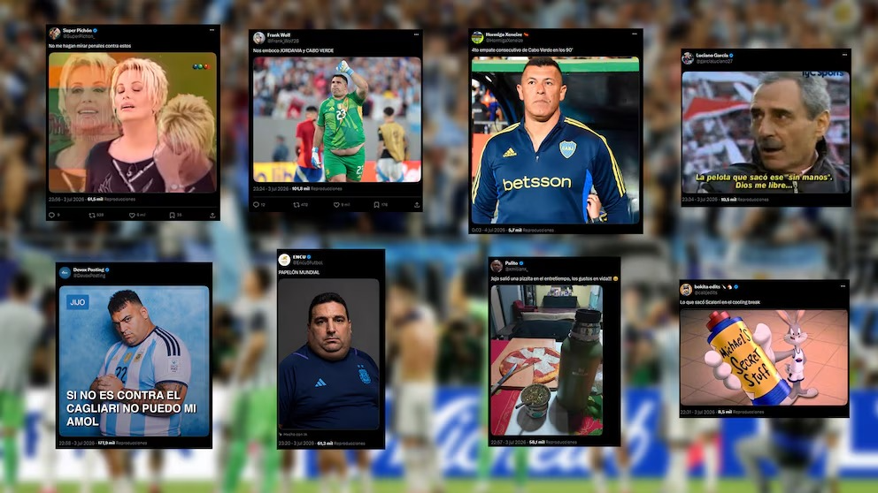 Argentina eliminó a Cabo Verde y los memes explotaron en redes
