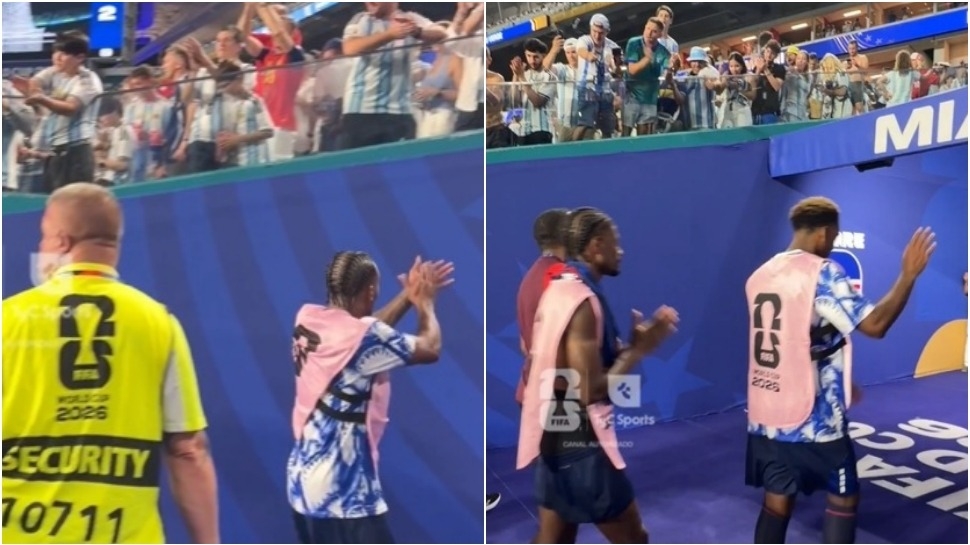 Hinchas argentinos ovacionaron a los jugadores Cabo Verde tras el partido 