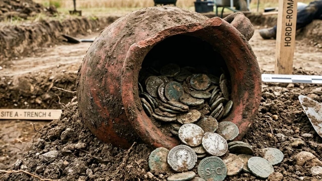 Hallaron más de 40.000 monedas romanas enterradas hace 1.800 años