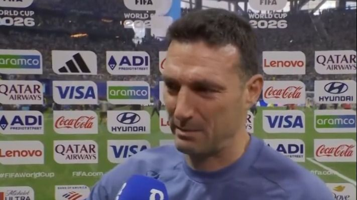 "No puedo ni hablar": Scaloni se quebró tras el triunfo argentino