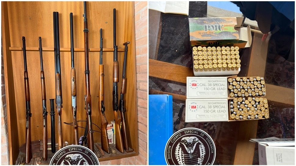 Descubrieron un arsenal en un departamento de Capital